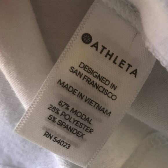 Athleta Cloudlight White Open Back T-Shirt - Picture 10 of 11